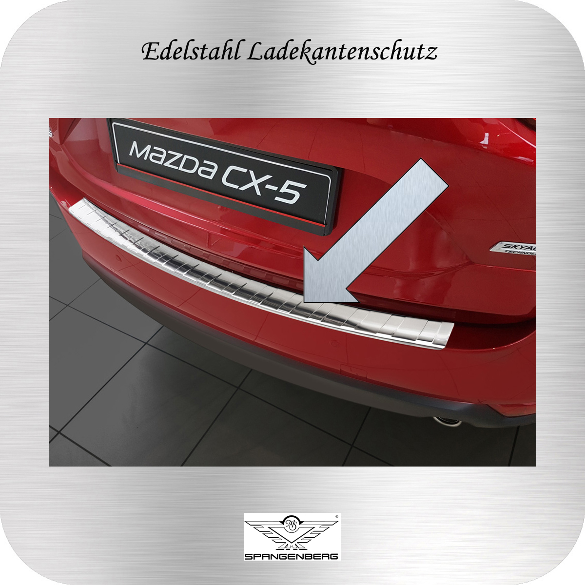 Ladekantenschutz Edelstahl Mazda CX-5 SUV II Kombi KF ab 2017- 3235156