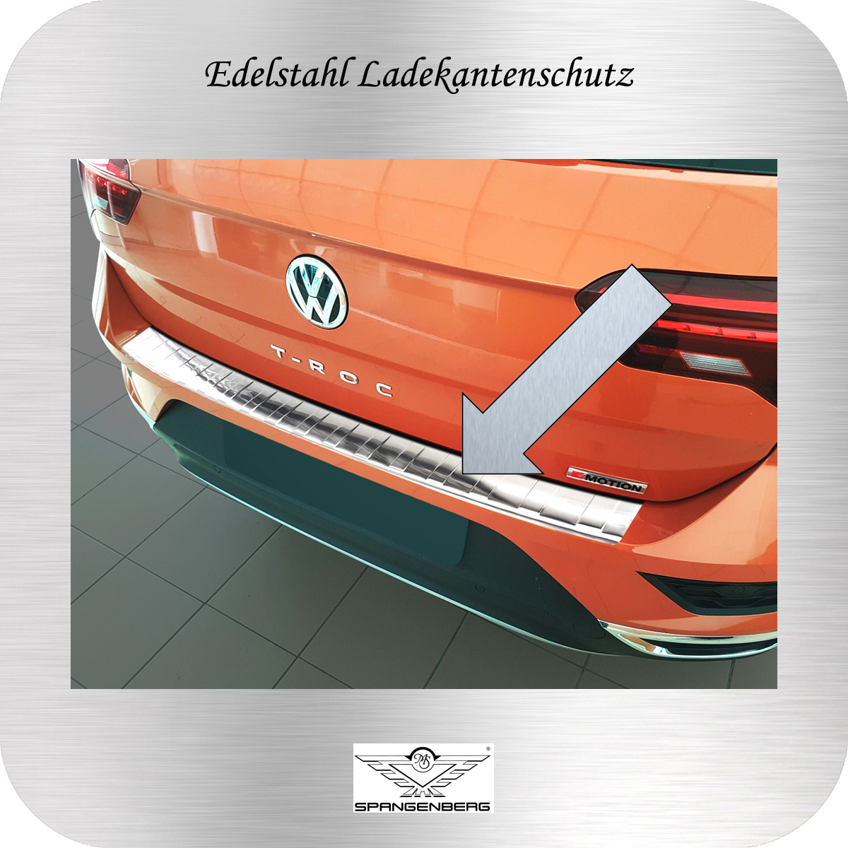 Ladekantenschutz Edelstahl für Volkswagen VW T-Roc SUV ab Bj