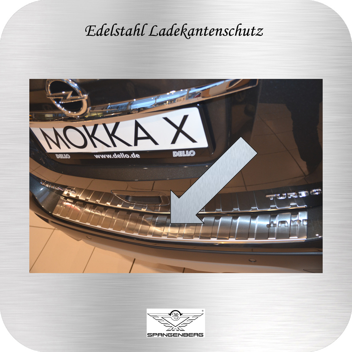Ladekantenschutz Edelstahl Opel Mokka X SUV Kombi ab FL 2016- 3235324