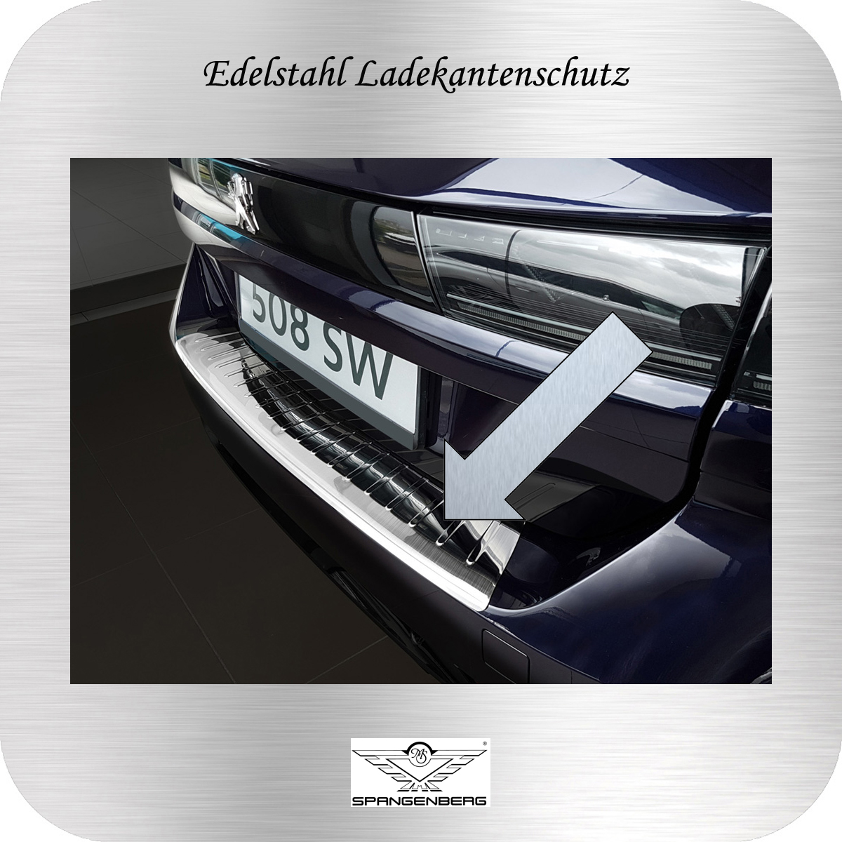 Ladekantenschutz Edelstahl für Peugeot 508 SW Kombi II ab Bj. 06.2019- 3235429