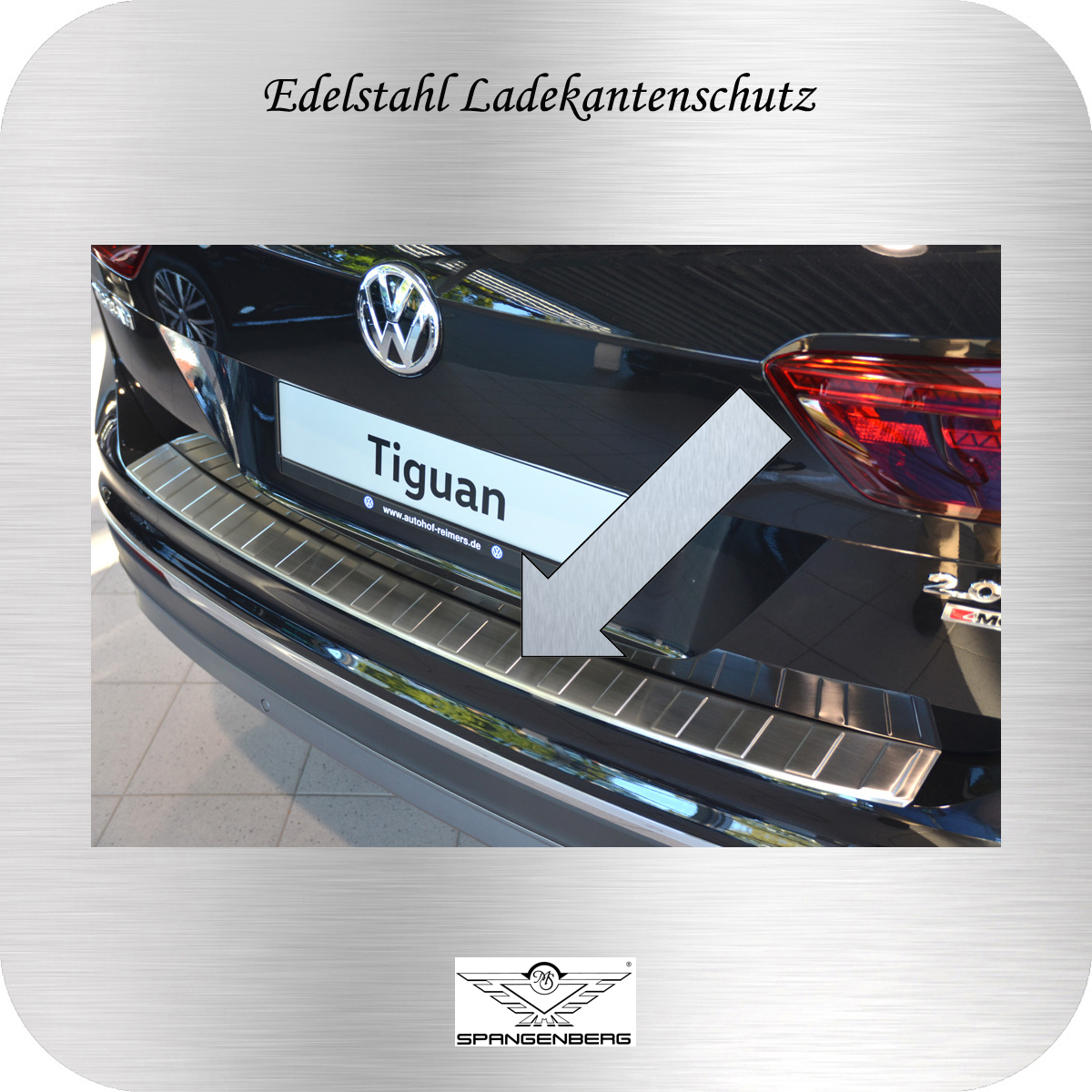 Ladekantenschutz Edelstahl Volkswagen VW Tiguan II SUV AD1 Kombi 2016- 3235459
