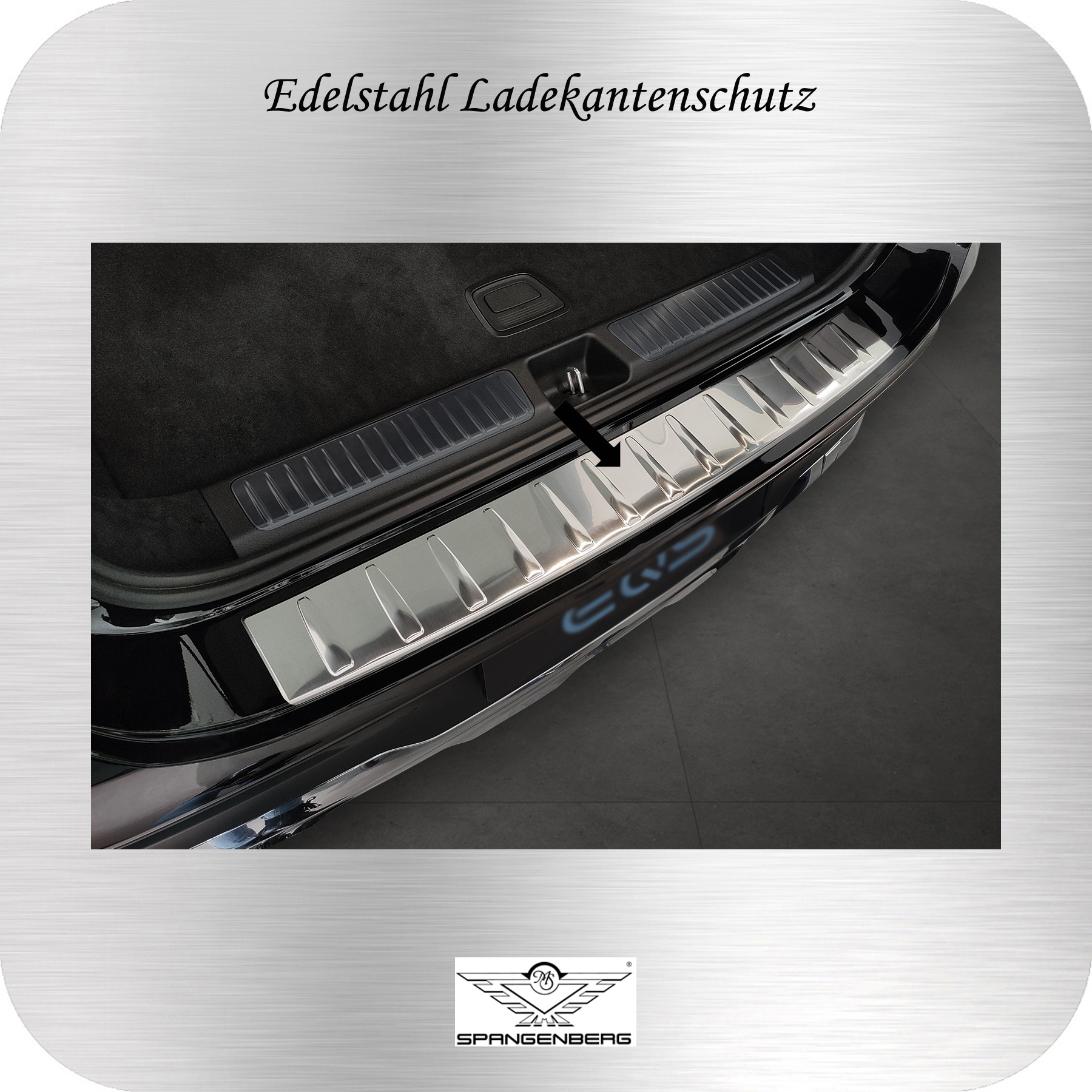 Ladekantenschutz Edelstahl für Mercedes EQS SUV Typ X296 ab Bj. 12.2022- 3235615