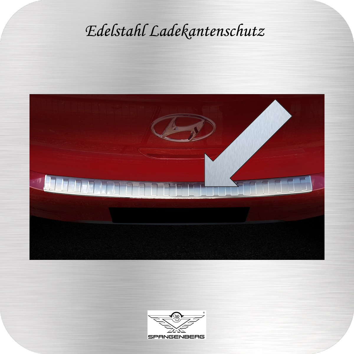 Ladekantenschutz Edelstahl für Hyundai i10 III 5-Türer Schrägheck 12.19- 3235636