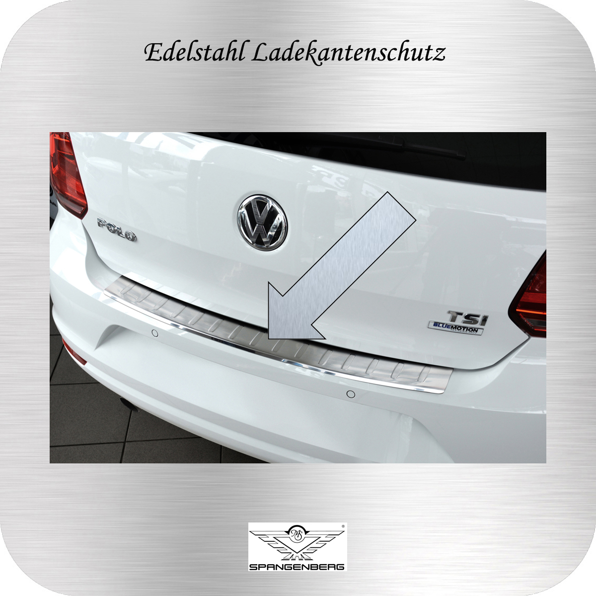 Ladekantenschutz Edelstahl Volkswagen VW Polo V Schrägh 6C ab FL 2014-17 3235848