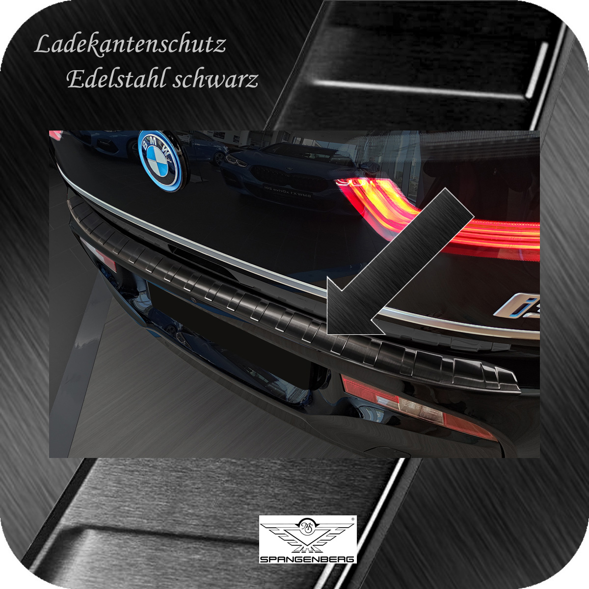 Ladekantenschutz Edelstahl schwarz für BMW i3 elektrik Facelift 11.2017- 3245104