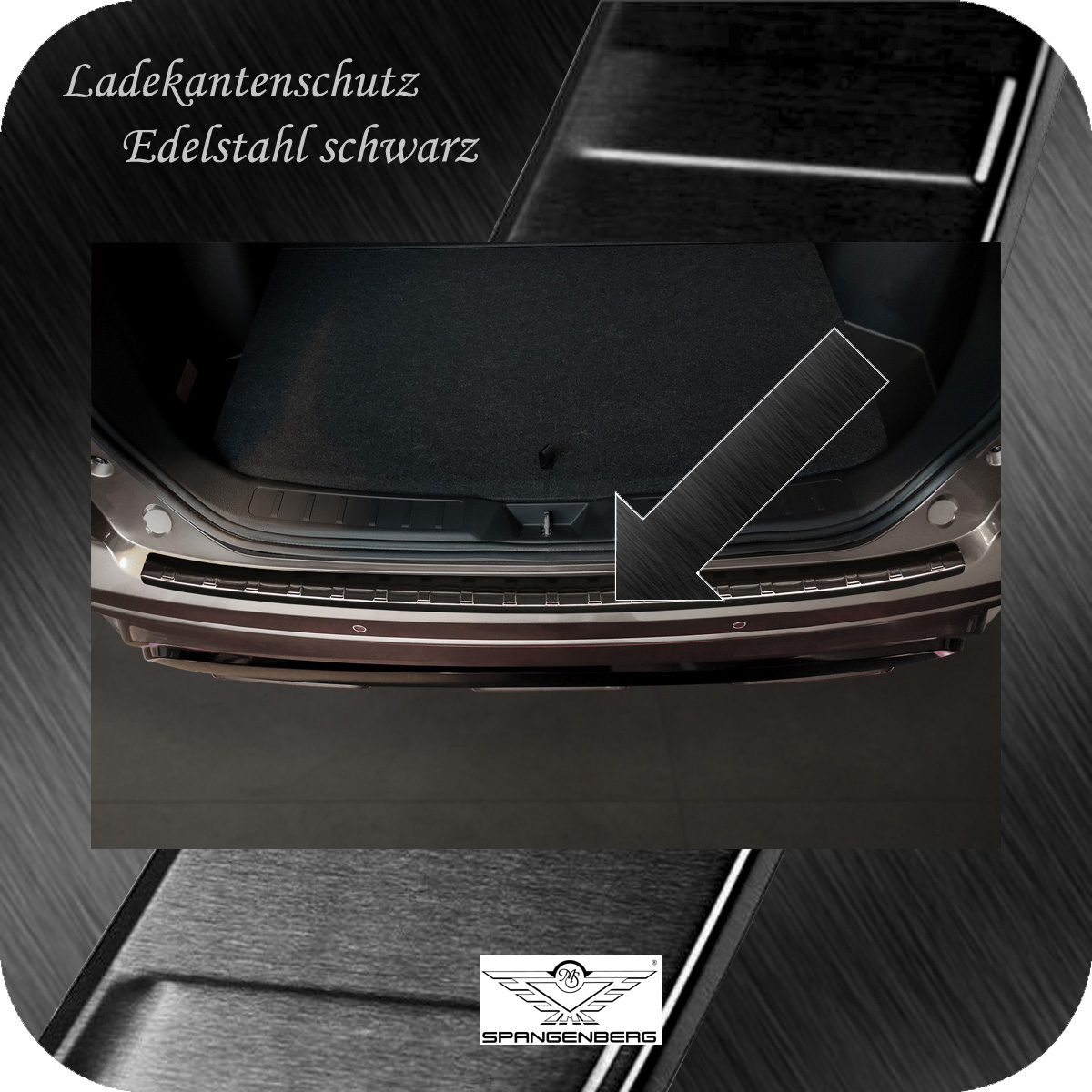 Ladekantenschutz Edelstahl schwarz Mitsubishi Eclipse Cross Mopf 1.2021- 3245106