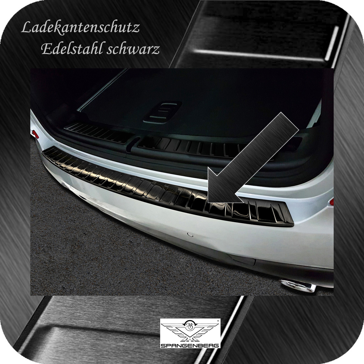 Ladekantenschutz Edelstahl schwarz für BMW X3 Typ G01 ab 10.17- 3245174