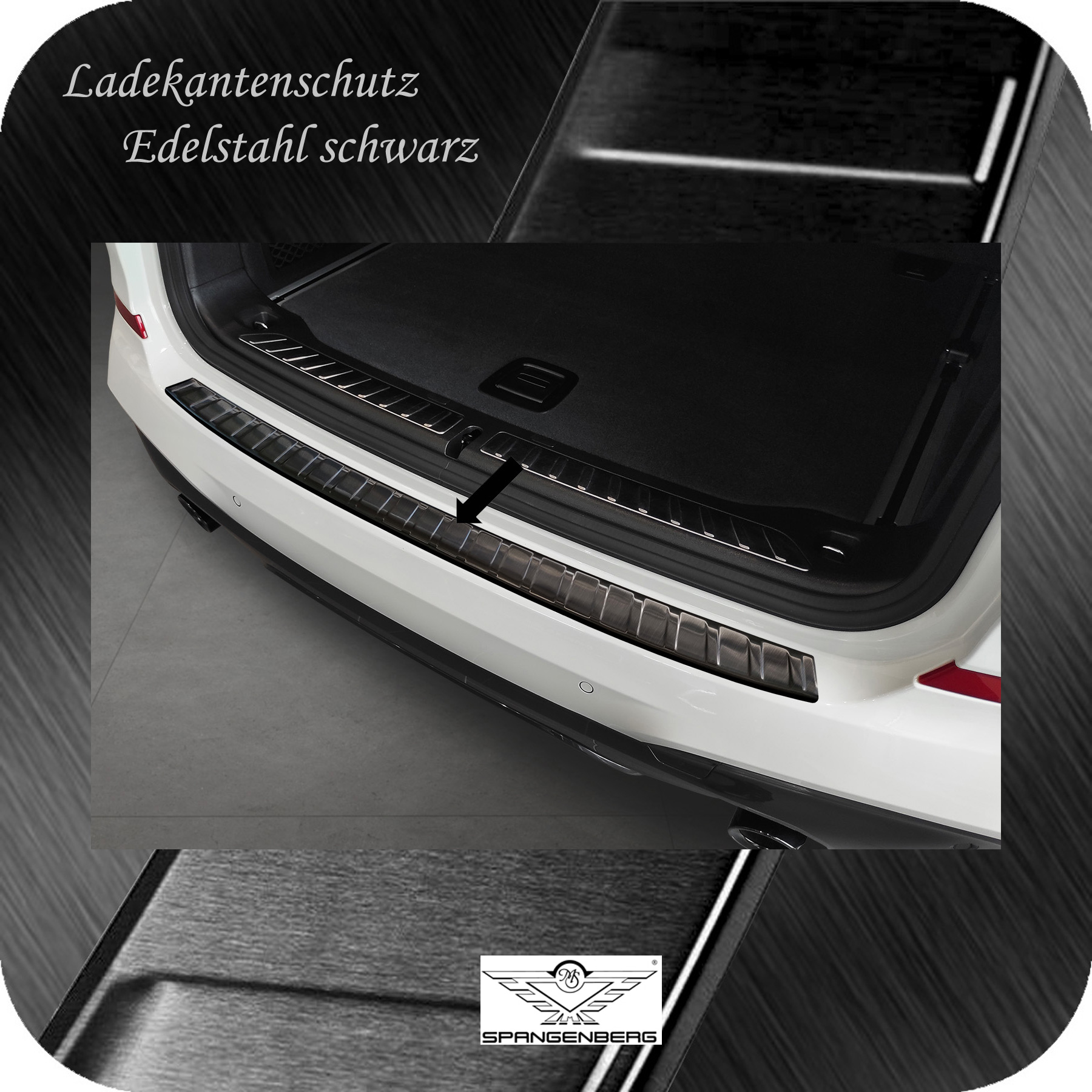 Ladekantenschutz Edelstahl schwarz für BMW X3 M-Style Typ G01 ab 10.17- 3245201