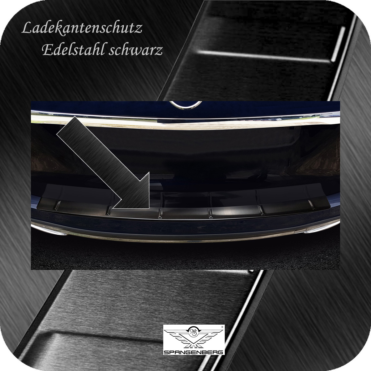 Ladekantenschutz Edelstahl schwarz 10.18- auch Mercedes AMG II 3245218 GLE V167