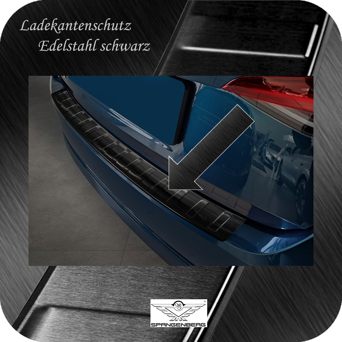 Ladekantenschutz Edelstahl schwarz für Skoda Octavia IV liftback 11.19- 3245251