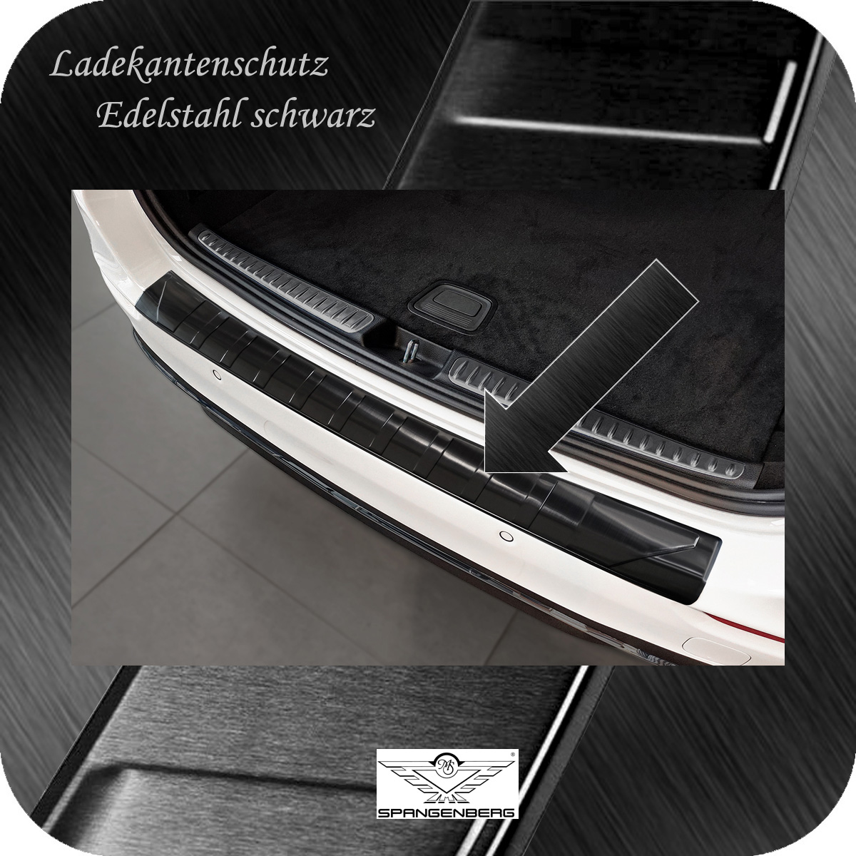 Ladekantenschutz Edelstahl schwarz Mercedes C-Klasse S206 T-Modell 2021- 3245267