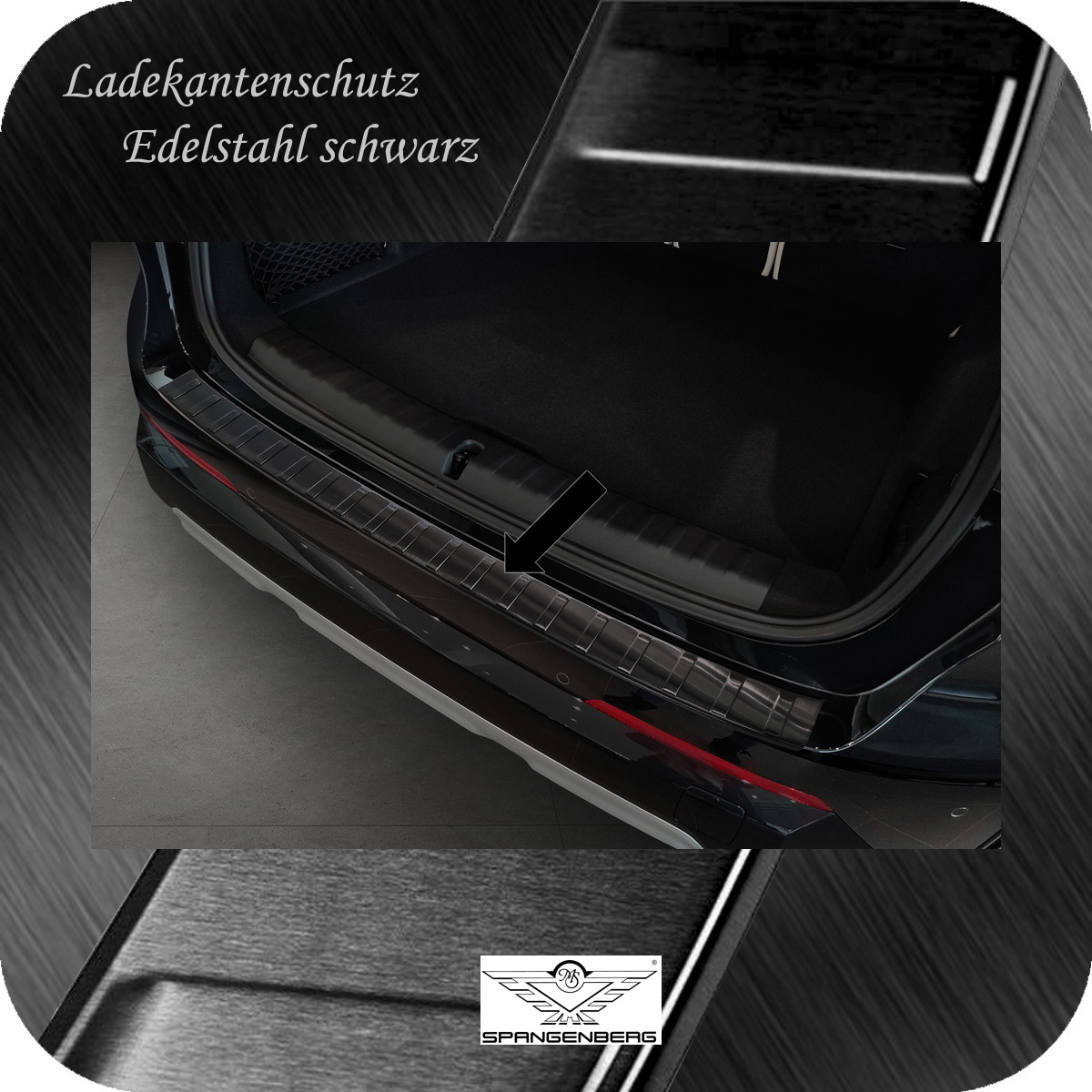 Ladekantenschutz Edelstahl schwarz für BMW X1 Typ U11 ab Bauj. 10.2022- 3245356