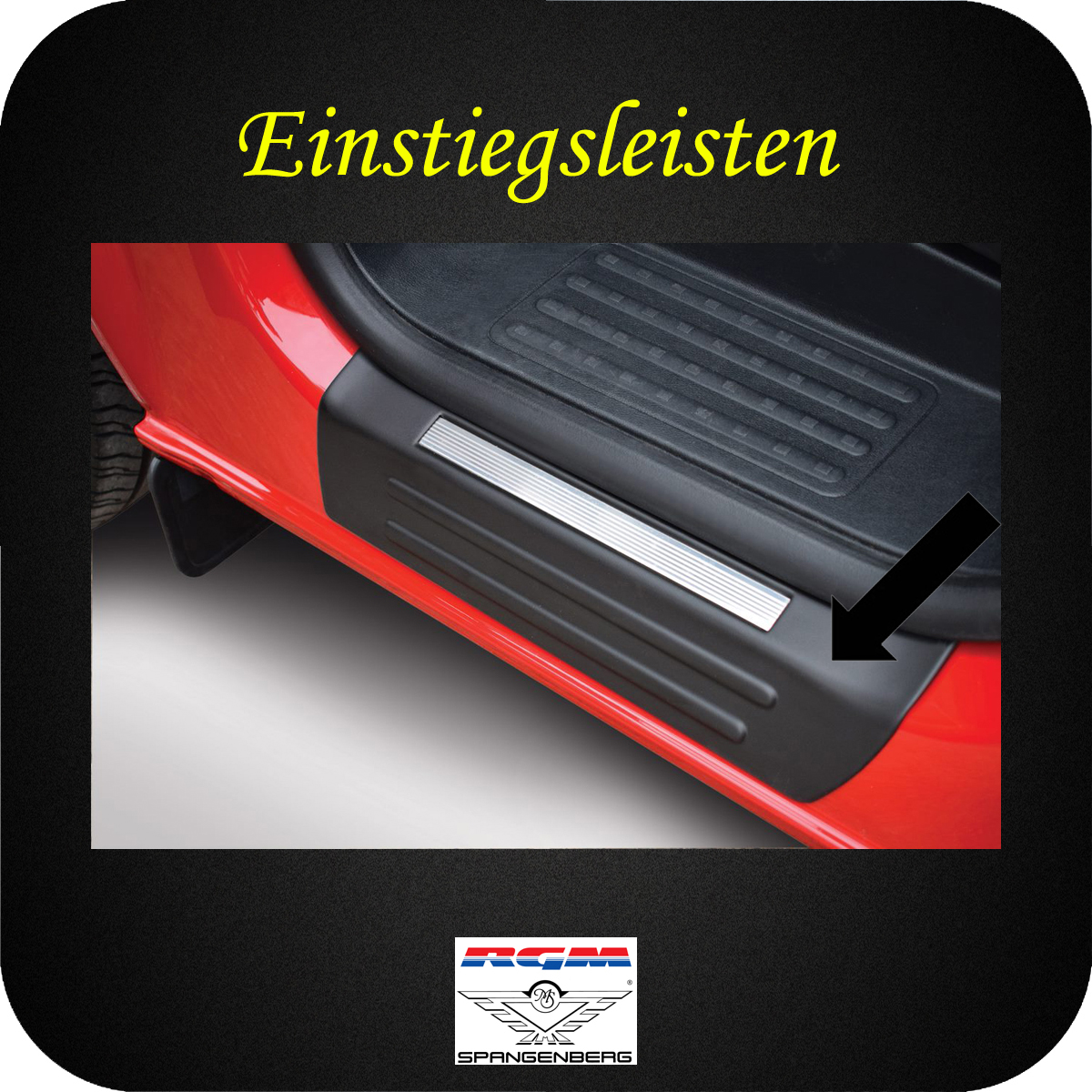 Einstiegsleisten schwarz für VW T5 ab 2003- T6 ab 2015- & T6.1 ab 11.19- 3600204