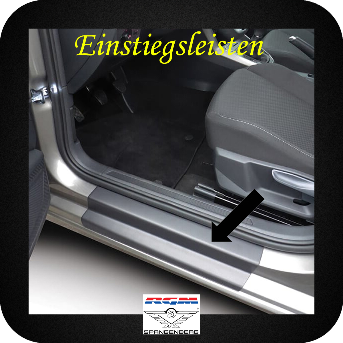 Einstiegsleisten schwarz für VW Polo VI Typ AW ab Baujahr 06.2017- 3600208