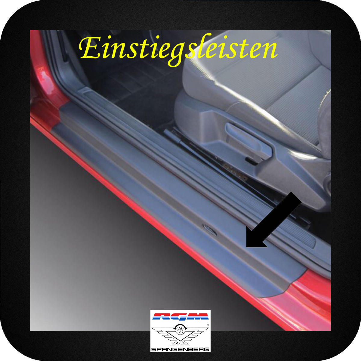 Einstiegsleisten schwarz für VW Golf VII 3-Türer Baujahr 11.2012-12.2019 3600222