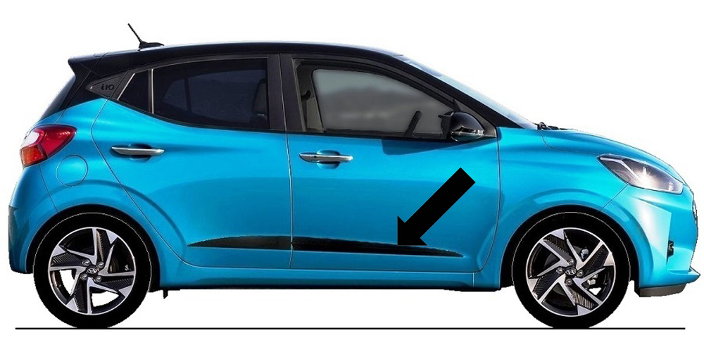 Autoschutzhülle Kompatibel mit Hyundai i10 2019–2023 Schrägheck/Limousine,  Allwetter wasserdichte Atmungsaktive Autohülle mit Winddichten Riemen
