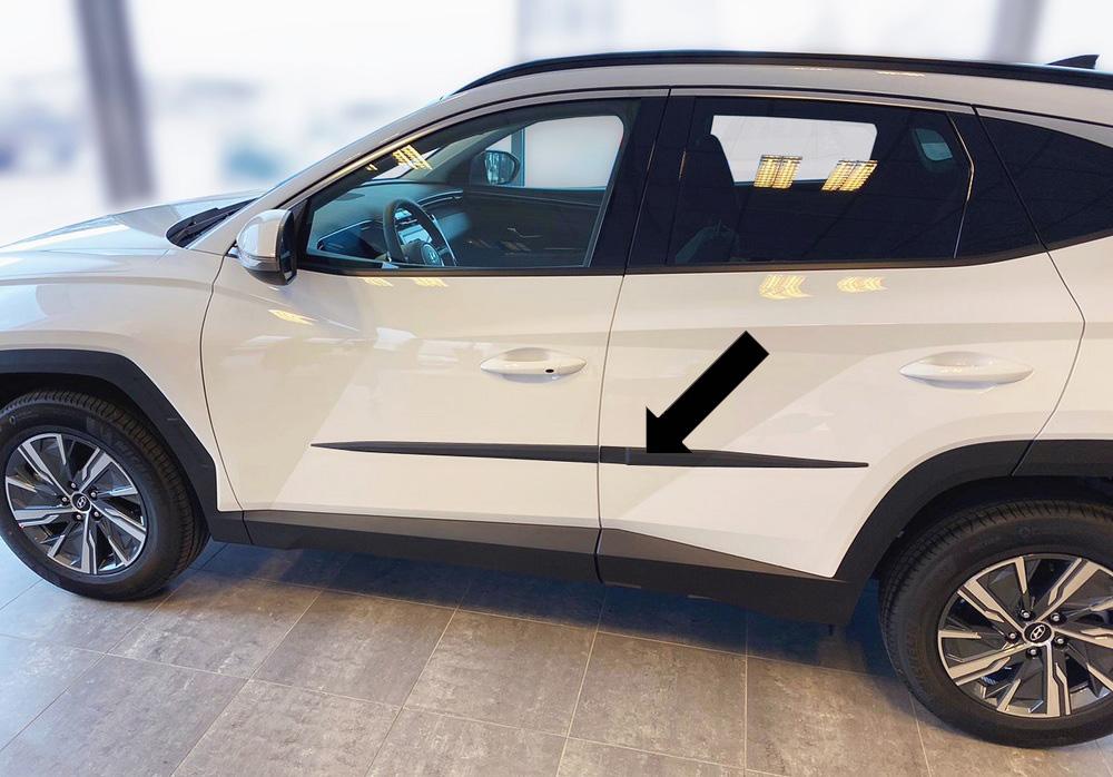 Seitenschutzleisten-Satz für Hyundai Tucson NX4 HEV 2020/12- - AUTOPLUS  Zubehör