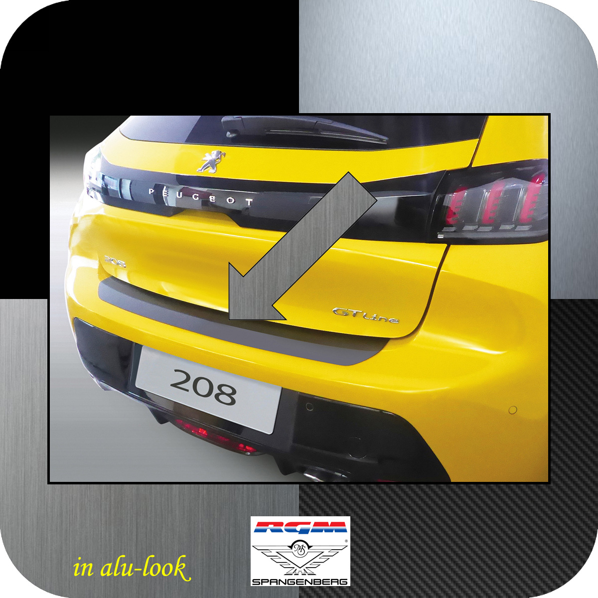 Schrägheck Hatchback 5-türer Schutzleisten für Peugeot 208 2012