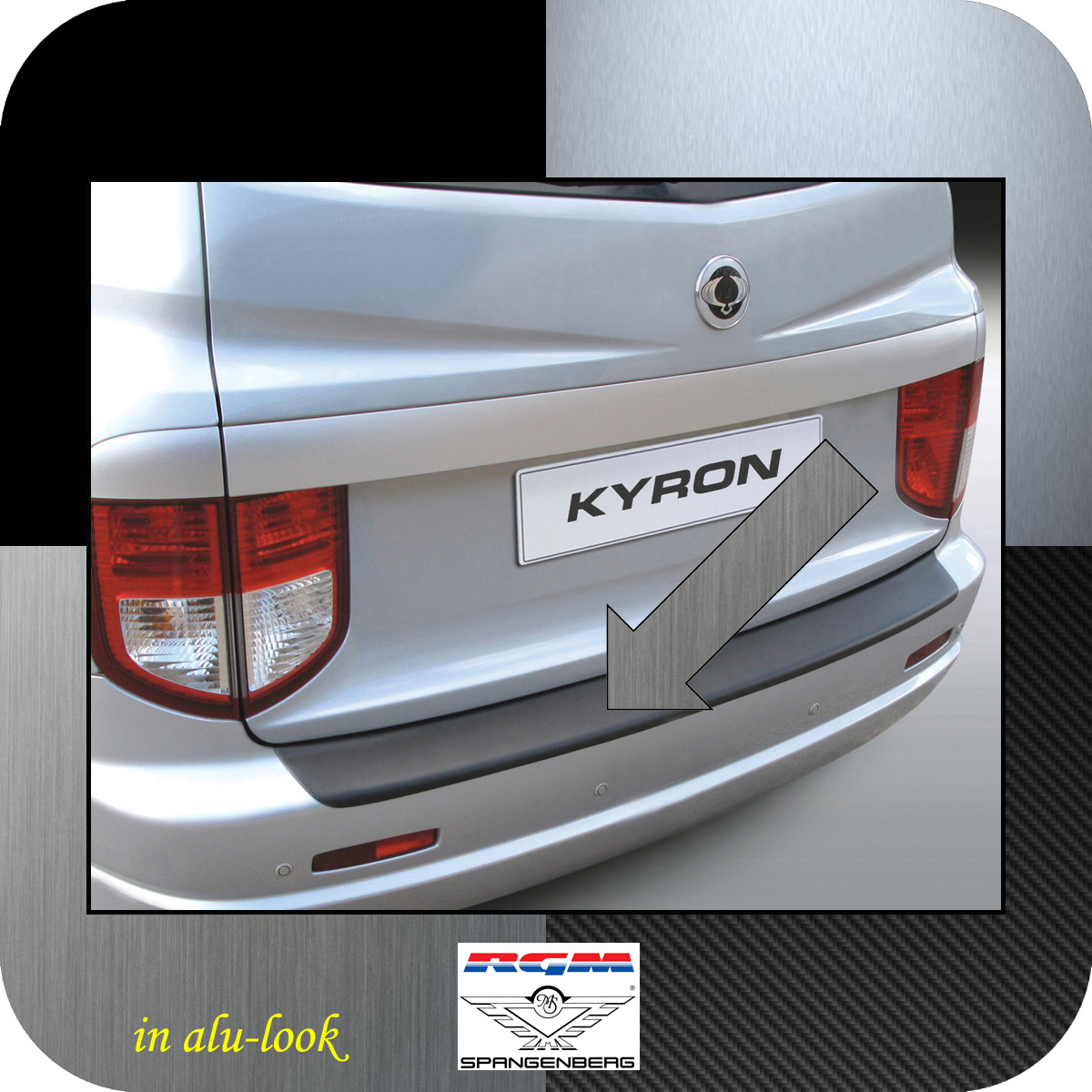 Ladekantenschutz Alu-Look SsangYong Kyron SUV vor facelift 2005-2007 3504150