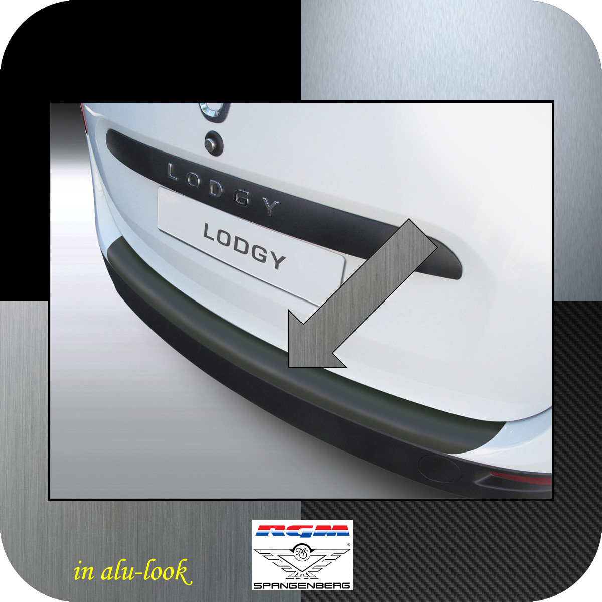 Ladekantenschutz Alu-Look Dacia Lodgy Van Kombi ab Baujahr 2012- 3504592