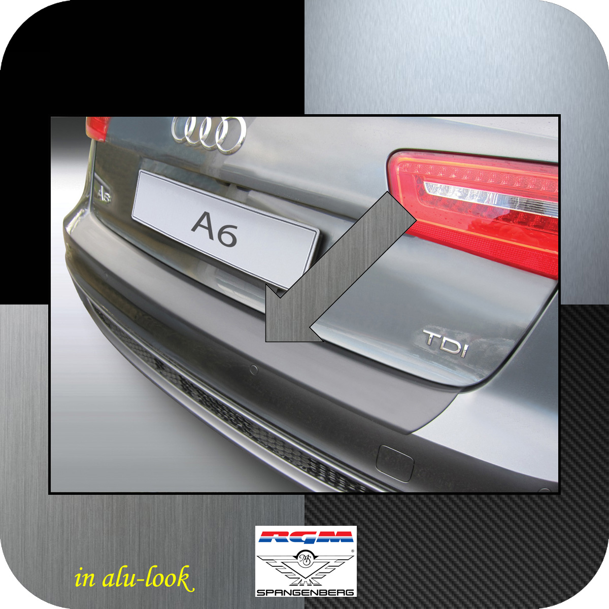 Ladekantenschutz Alu-Look Audi A6 C7 Avant Kombi vor Mopf 2011-2014 3504713