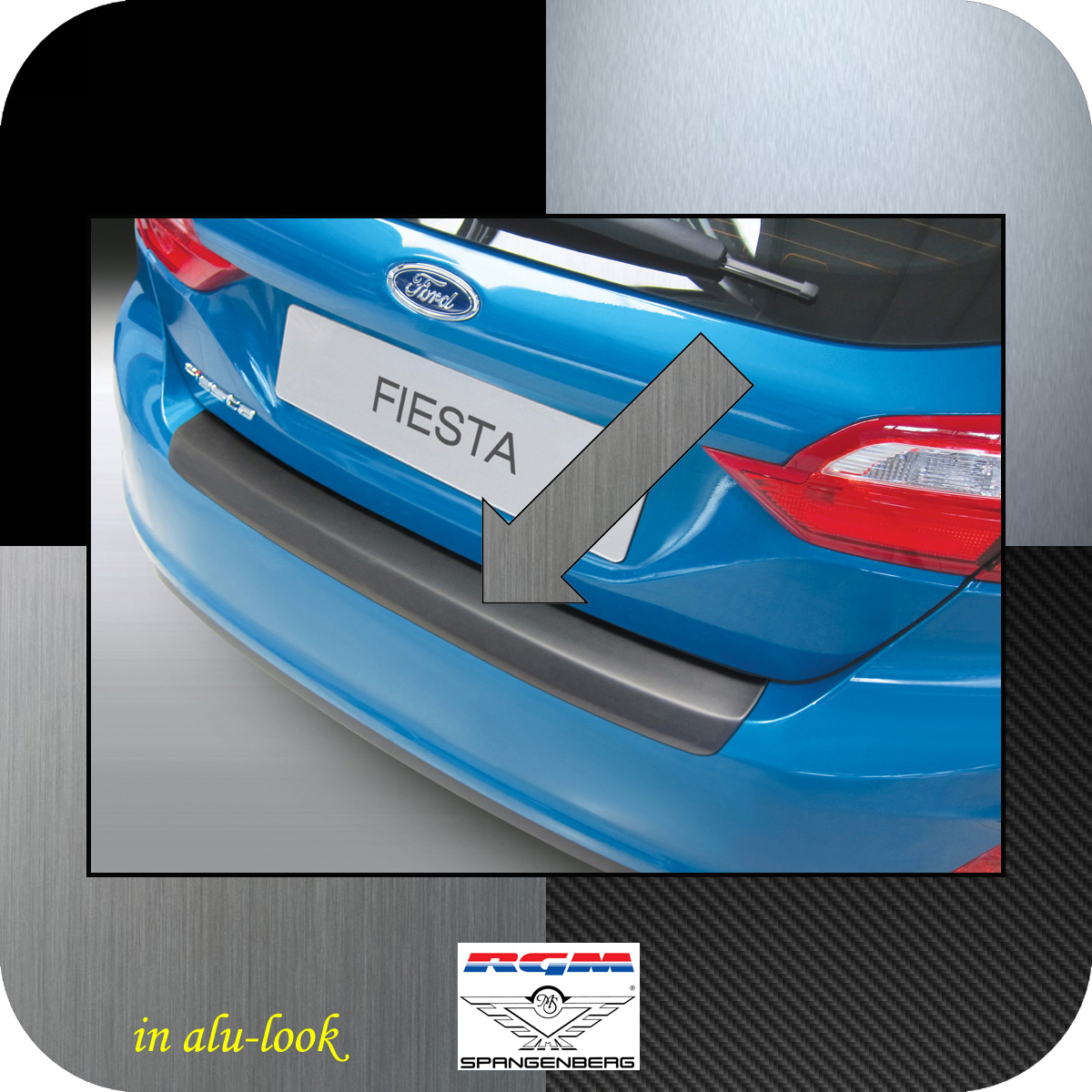 Ladekantenschutz Alu-Look Ford Fiesta VII Mk8 auch Sportsvan 07.2017- 3504883