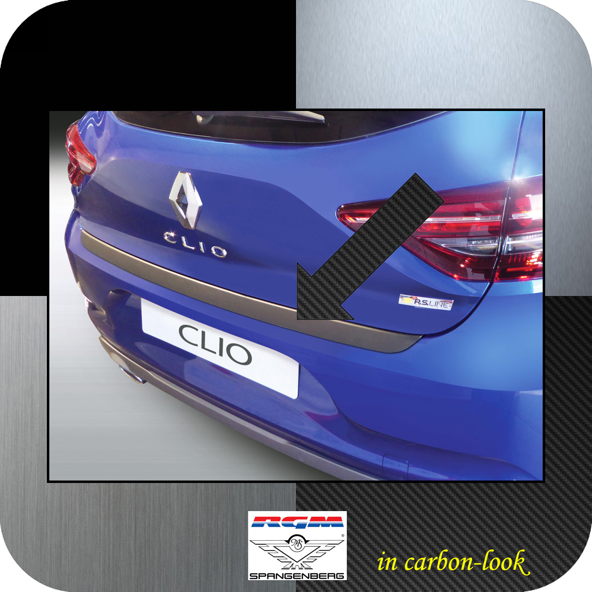 Ladekantenschutz Carbon-Look Renault Clio V 5-Türer ab Baujahr 05.2019- 3509182