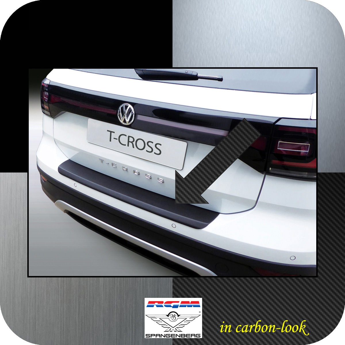 Ladekantenschutz Carbon-Look für VW T-Cross SUV Typ C1 ab Bj. 12.2018- 3509185