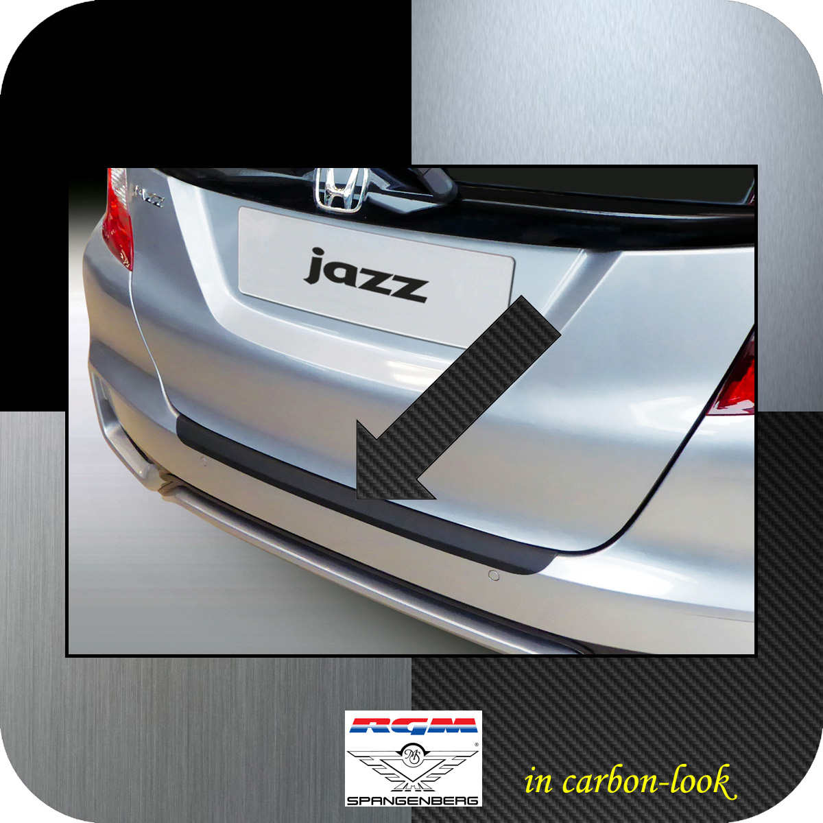 Ladekantenschutz Carbon-Look für Honda Jazz IV GK ab facelift 09.2017- 3509191