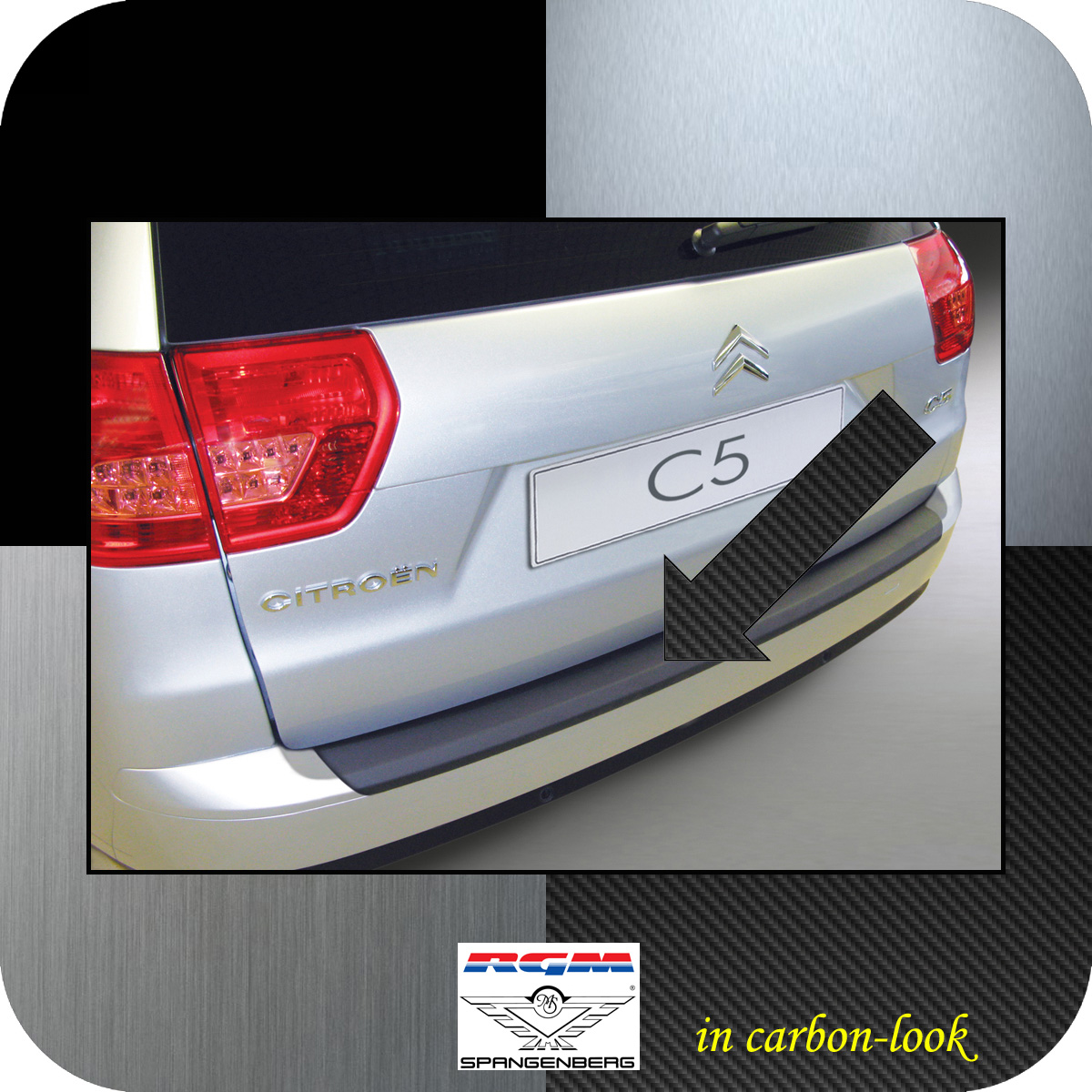 Ladekantenschutz Carbon-Look Citroen C5 Tourer II ab Baujahr 2008- 3509248