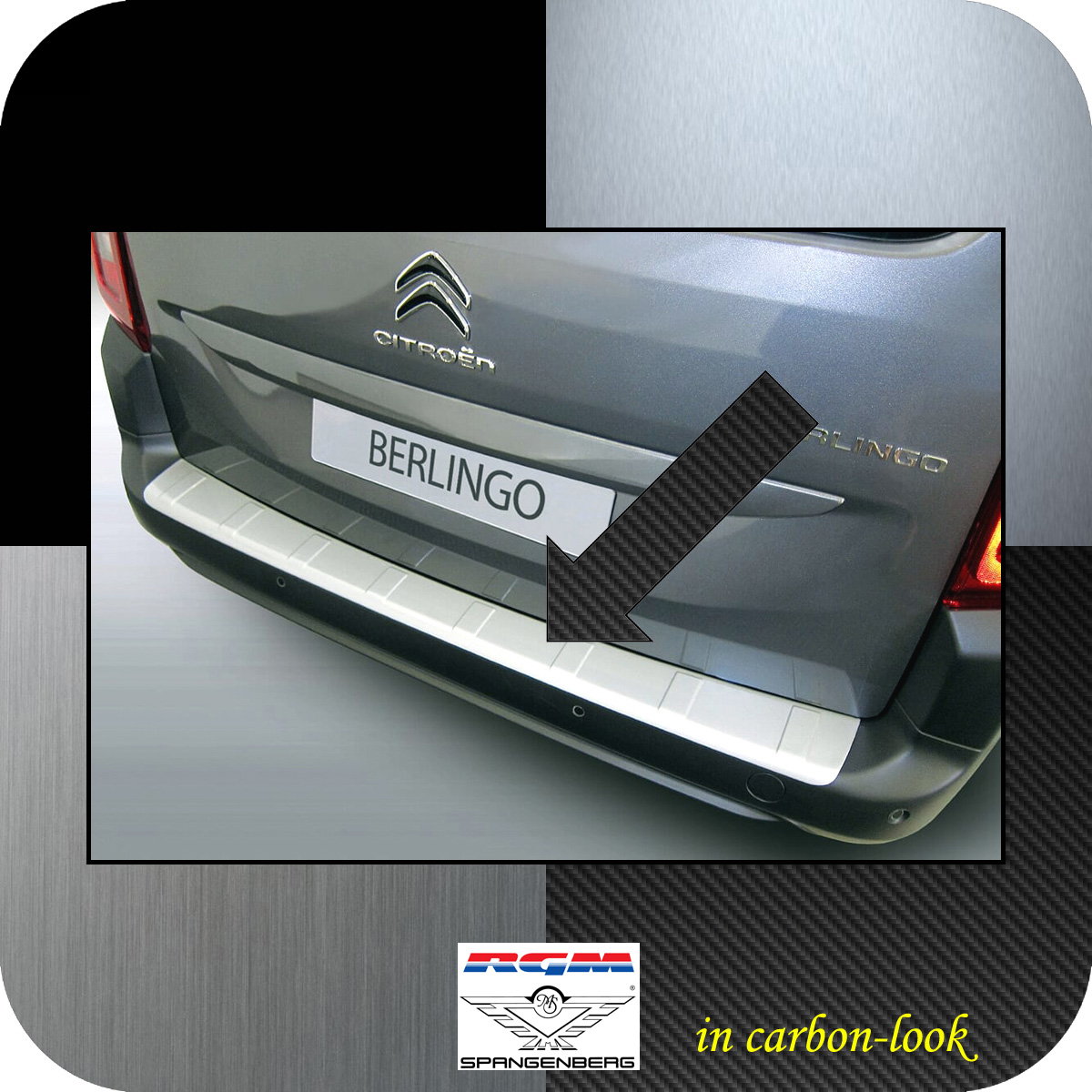 Ladekantenschutz Carbon-Look Citroen Berlingo III auch XL ab 06.2018- 3509311