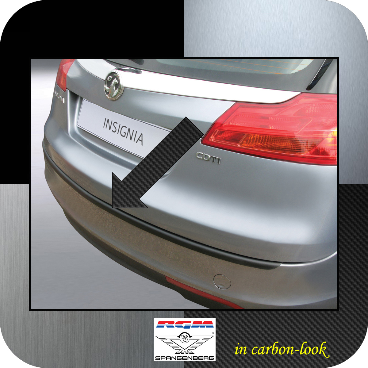 Ladekantenschutz Carbon-Look Opel Insignia Sports Tourer Kombi 2008-17 3509352