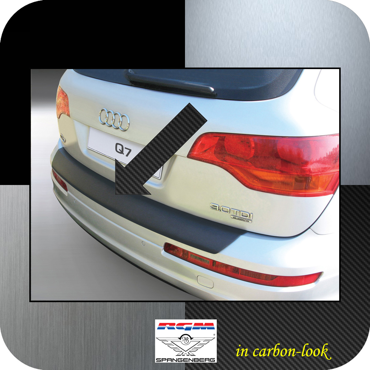 Ladekantenschutz Carbon-Look Audi Q7 I SUV Kombi Baujahre 2006-2015 3509510