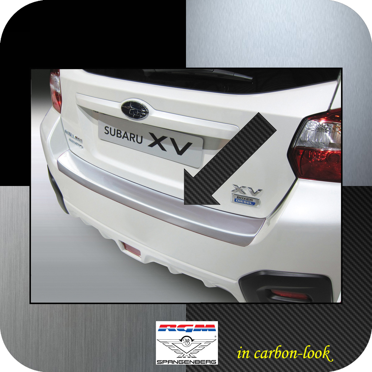 Ladekantenschutz Carbon-Look Subaru XV SUV Kombi 5-Türer Bj 2012-15 3509573