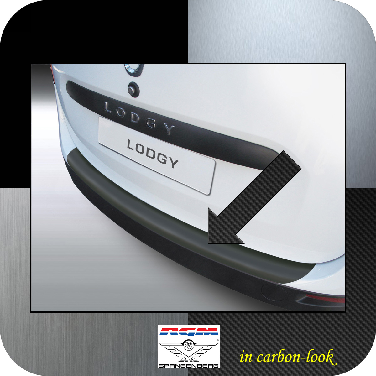Ladekantenschutz Carbon-Look Dacia Lodgy Van Kombi ab Baujahr 2012- 3509592