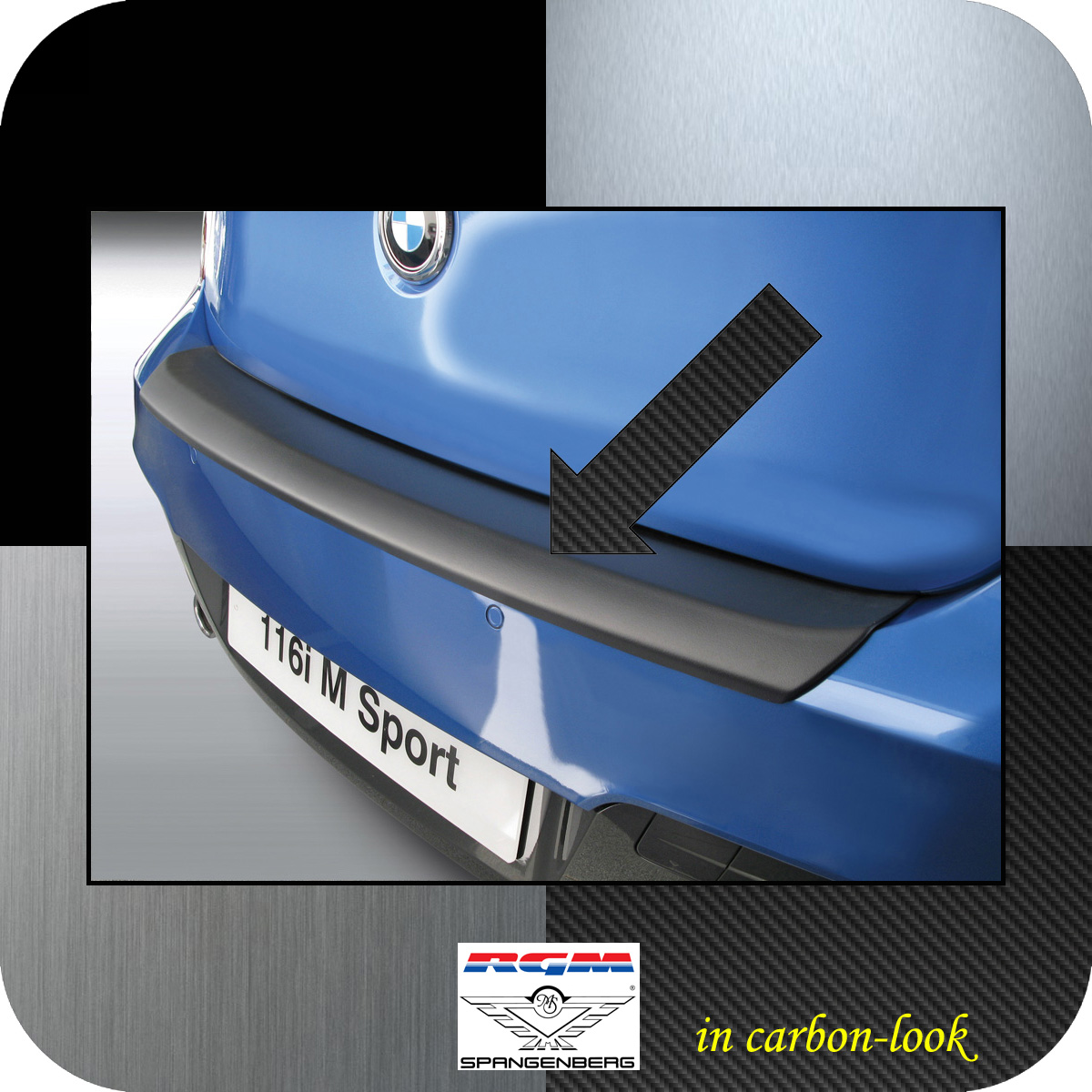 Ladekantenschutz Carbon-Look BMW 1er F21 F20 M-Style vor Mopf 2011-2015 3509618
