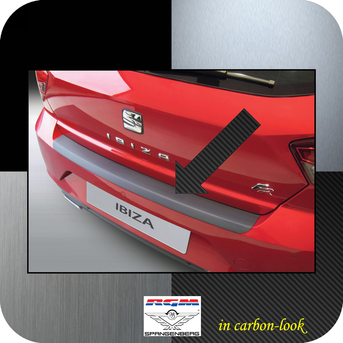 Ladekantenschutz Carbon-Look Seat Ibiza Schrägheck 5-Türer SE & FR 2017- 3509685