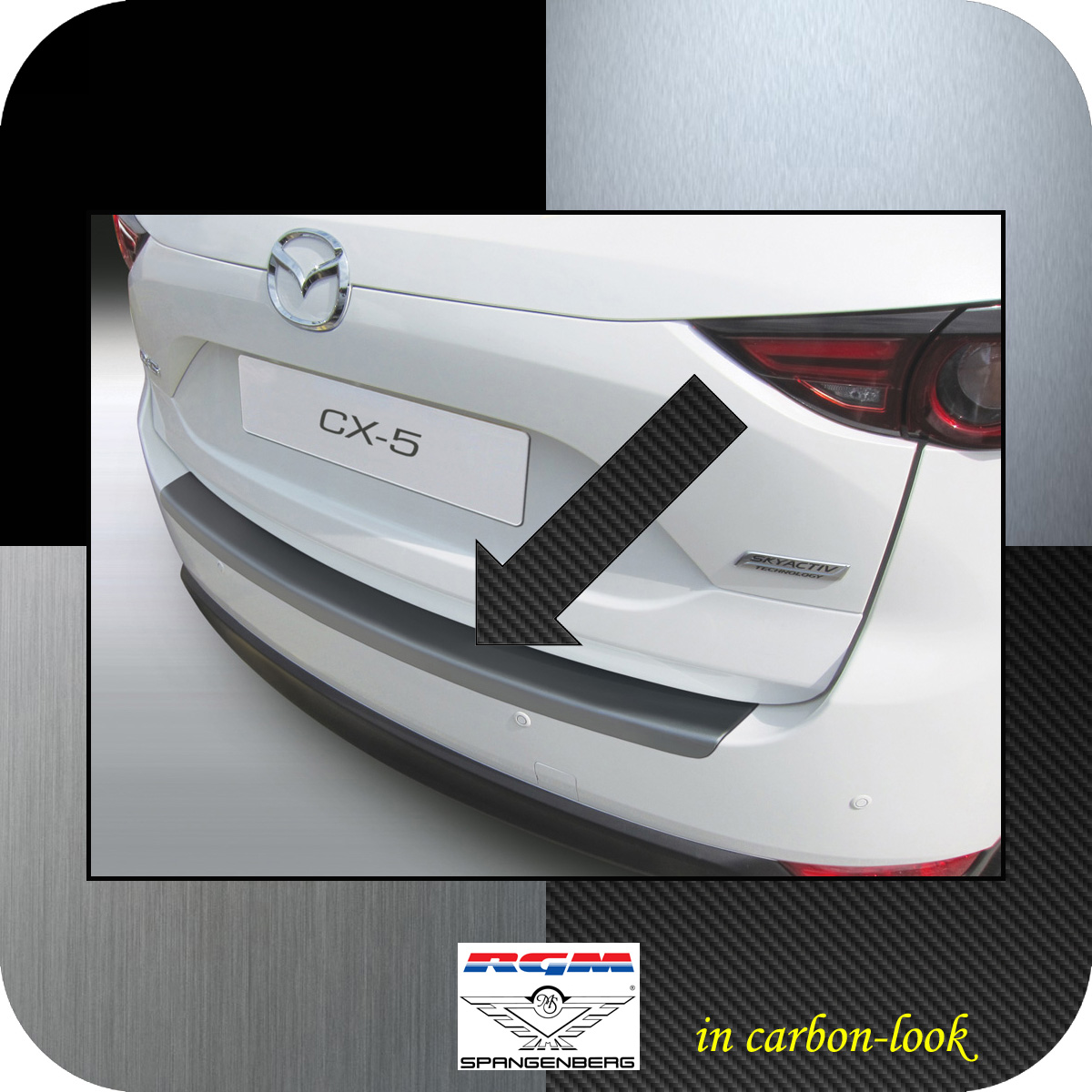 Ladekantenschutz Carbon-Look Mazda CX-5 Typ KF ab Baujahr 05.2017- 3509692