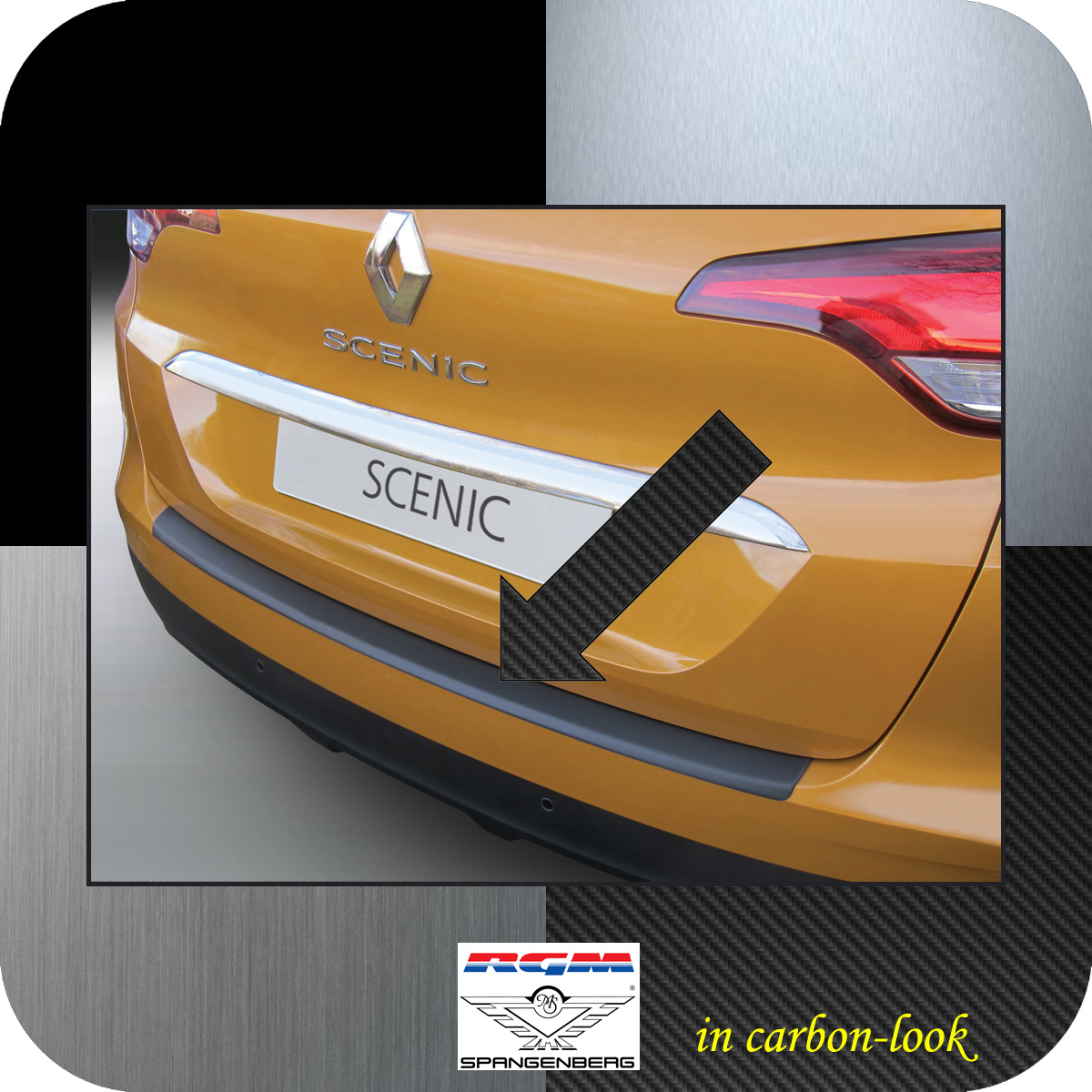 Ladekantenschutz Carbon-Look Renault Scenic IV Kombi 4. Gen ab 2016- 3509809