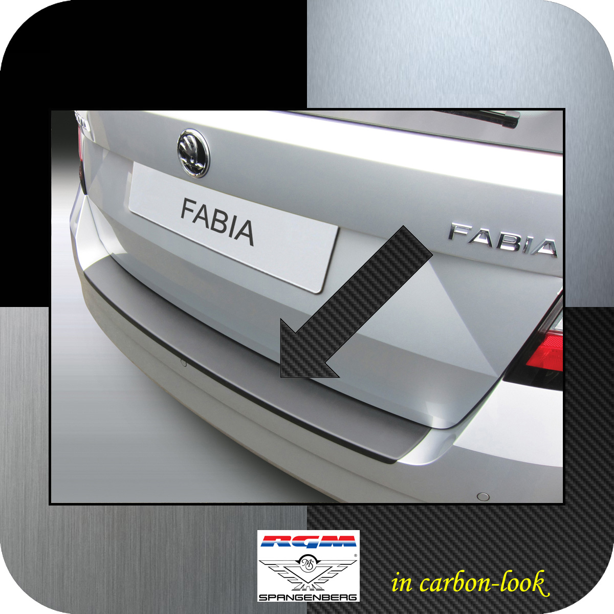 Ladekantenschutz Carbon-Look Skoda Fabia Combi III Kombi 10.2014-08.2021 3509818