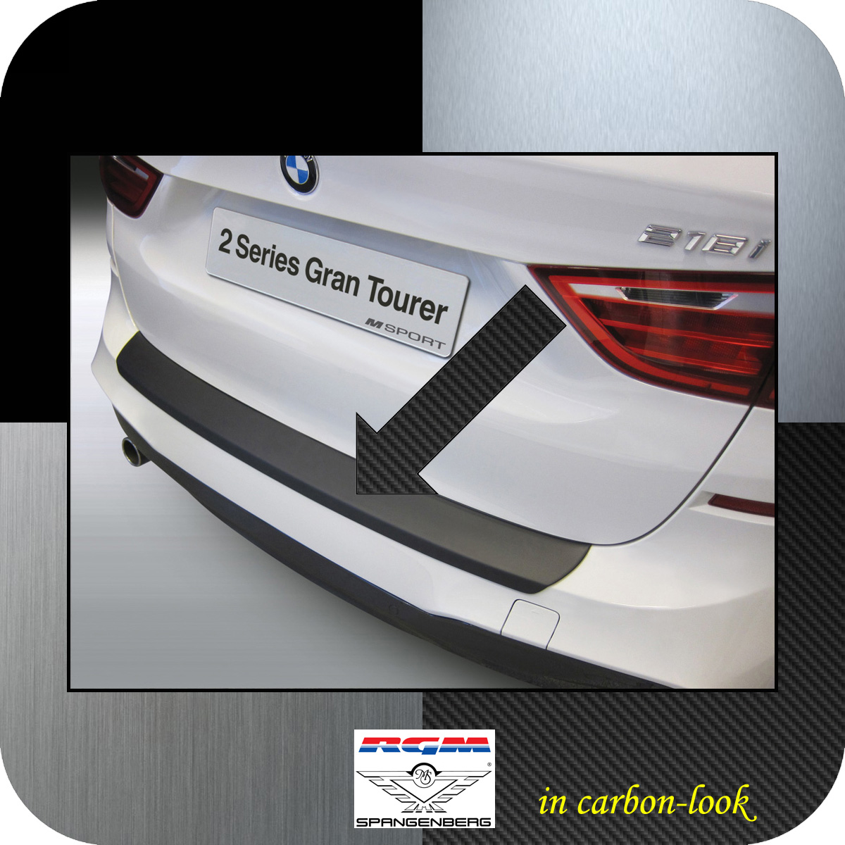 Ladekantenschutz Carbon-Look BMW 2er F46 Gran Tourer M-Style ab 2015- 3509845