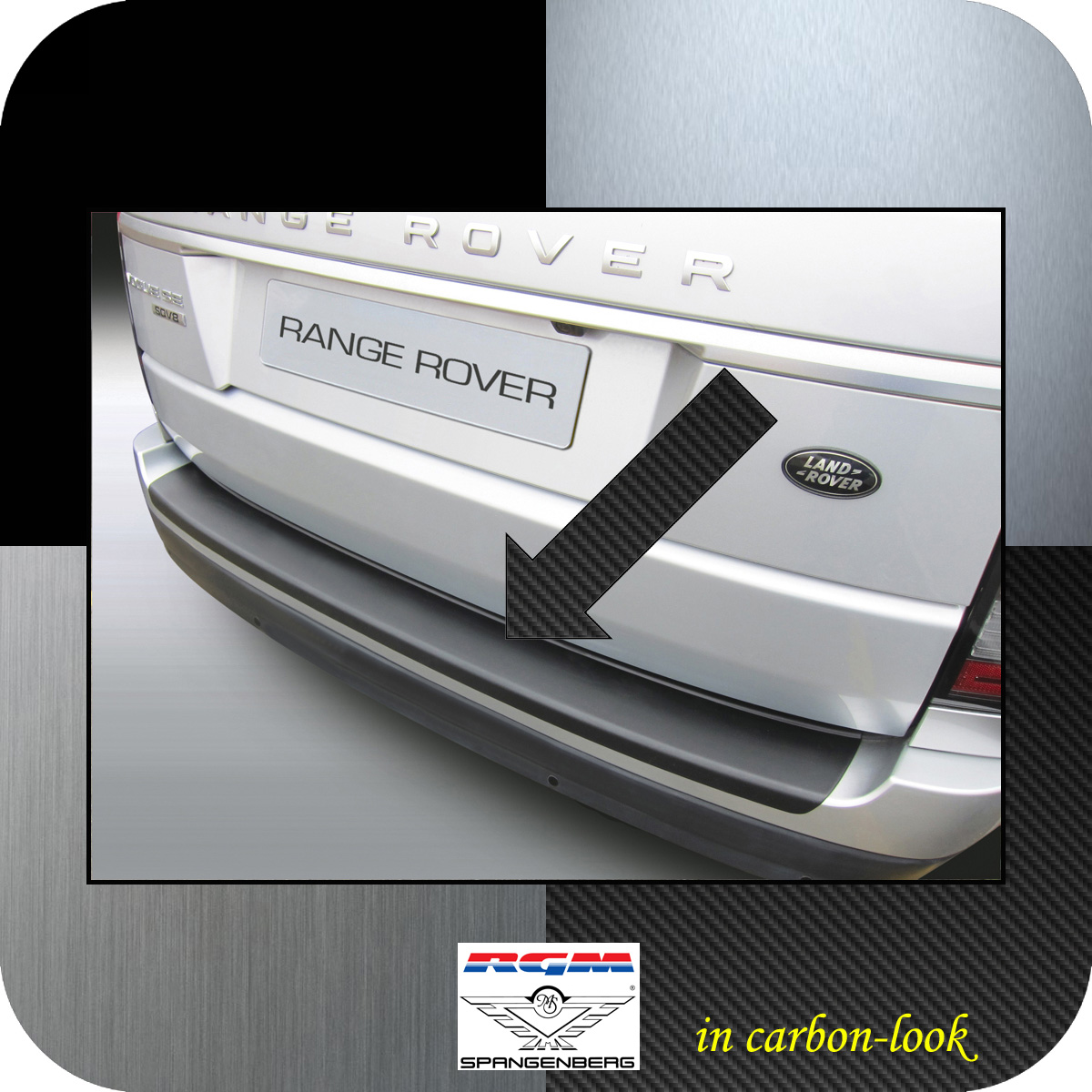 Ladekantenschutz Carbon-Look Land Rover Range Rover IV Vogue ab 2012- 3509892