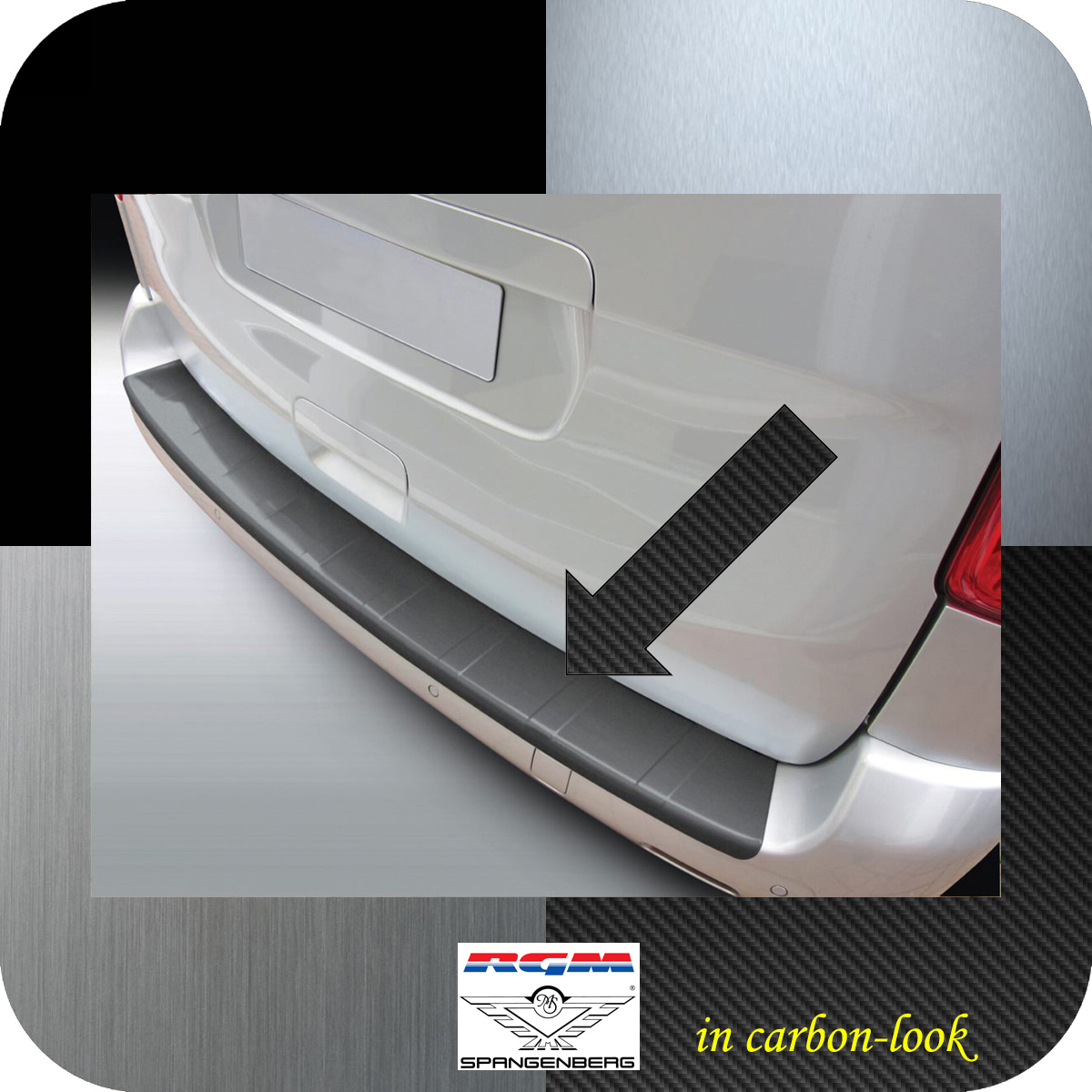 Ladekantenschutz Carbon-Look für Opel Vivaro C Radstand kurz ab 08.2019- 3509906