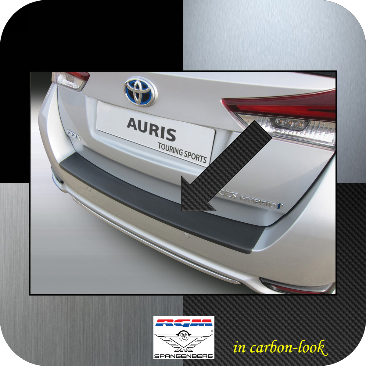 Ladekantenschutz Carbon-Look Toyota Auris II Kombi ab facelift 2015-2018 3509919