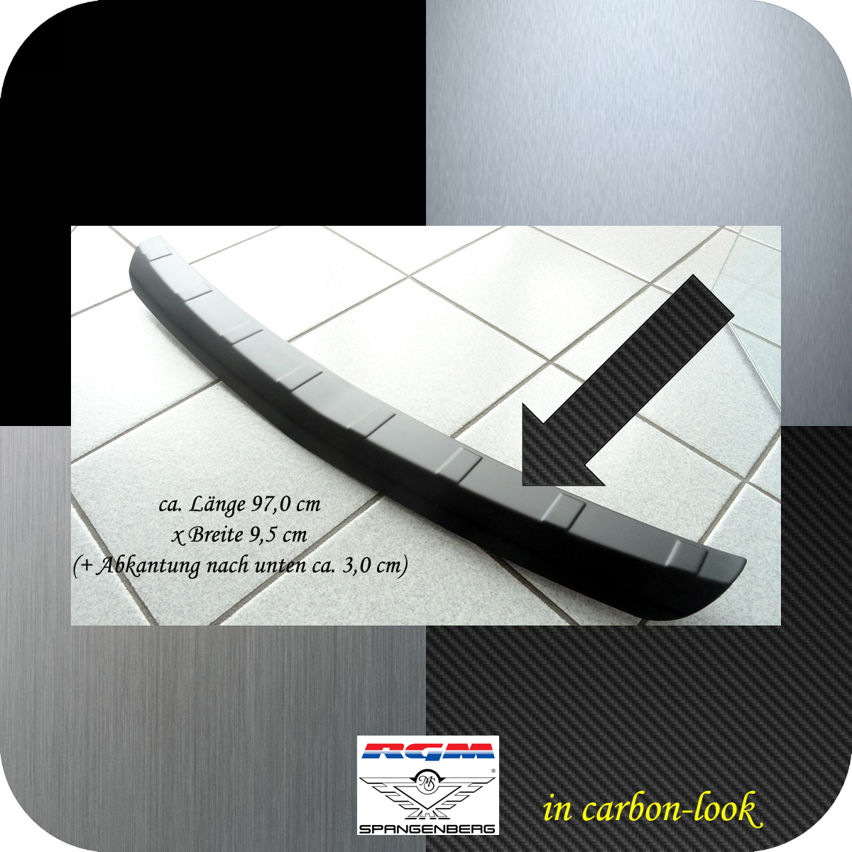 Ladekantenschutz Carbon-Look gerippt Opel Astra K Schrägheck 5-T 2015-21  3509920