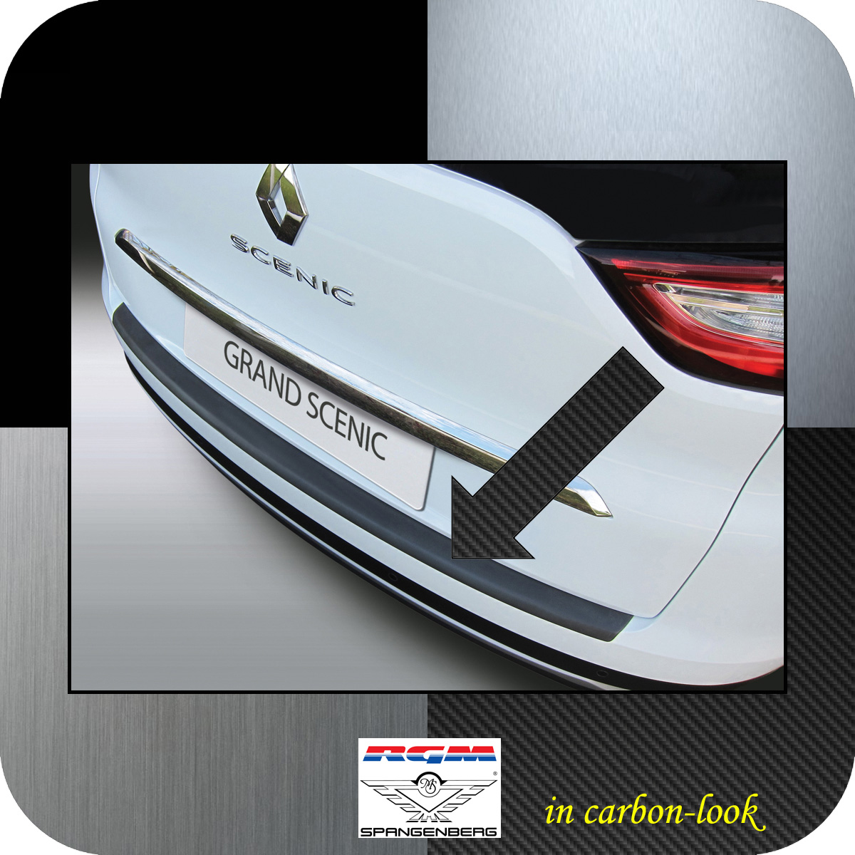 Ladekantenschutz Carbon-look Renault Grand Scenic IV ab Baujahr 9.2016- 35099290