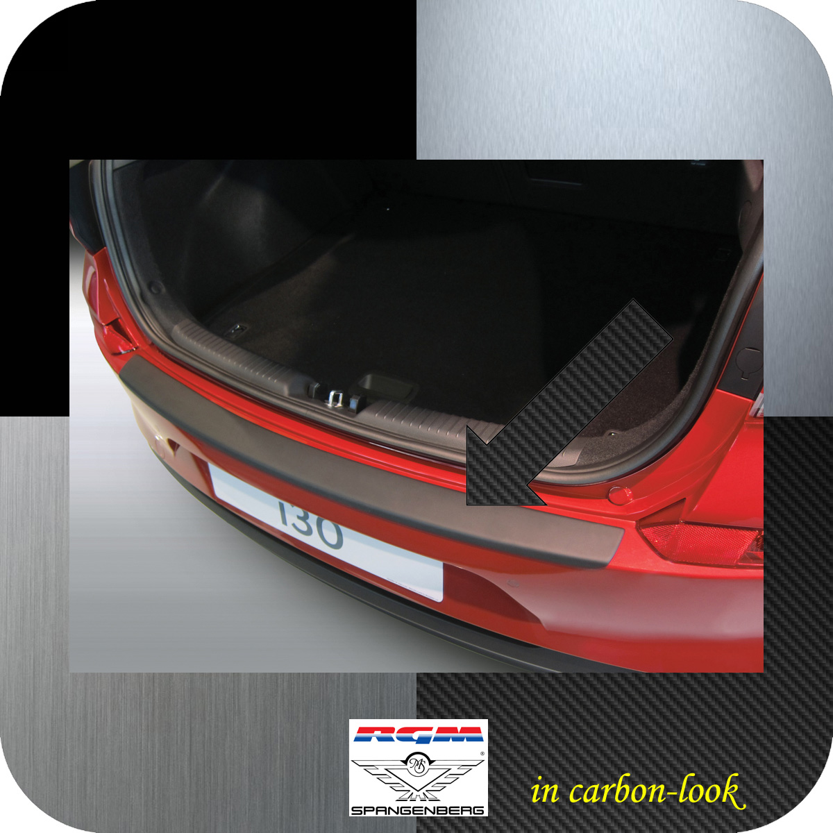 Ladekantenschutz Carbon-Look Hyundai i30 5-Türer ab Baujahr 2017- 3509980