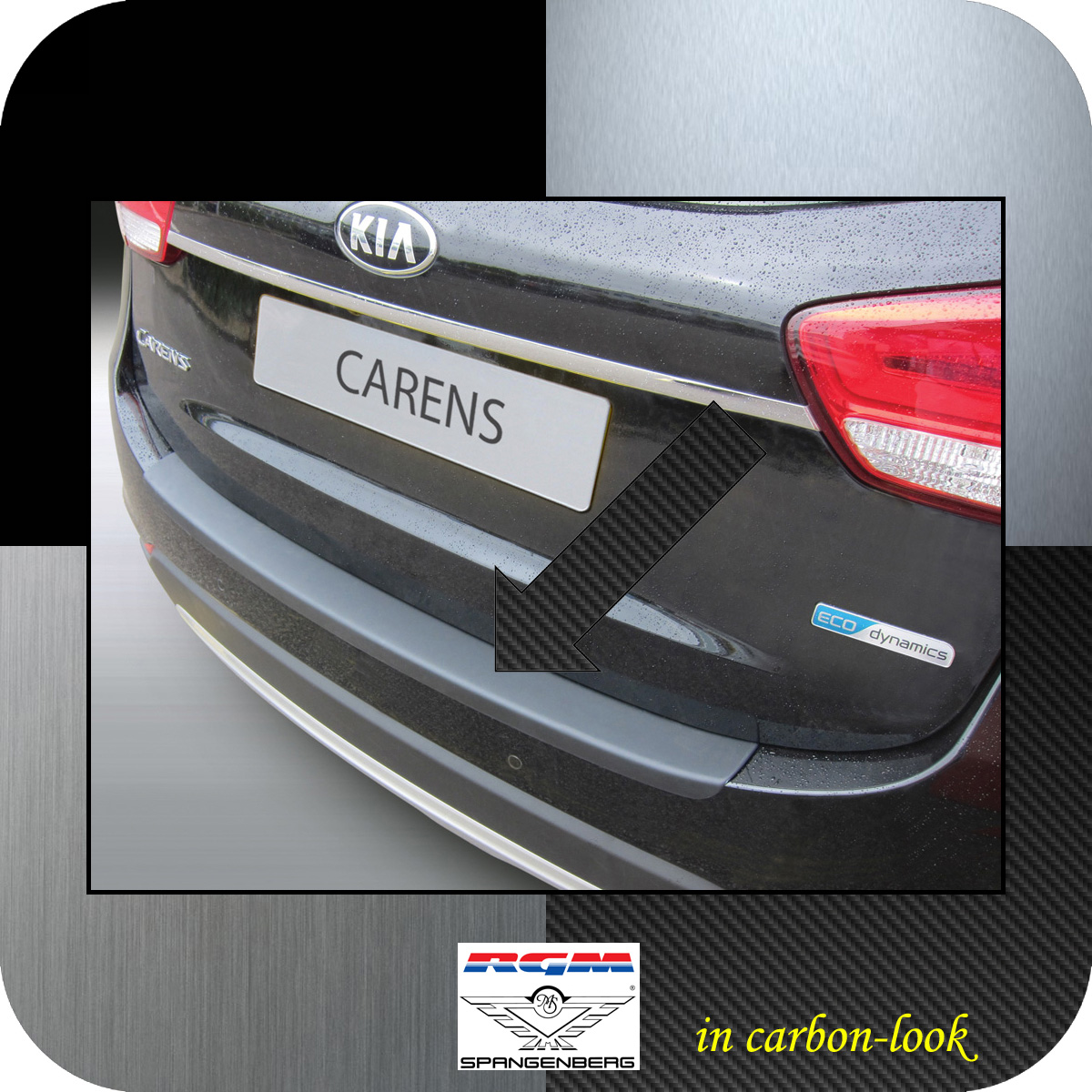 Ladekantenschutz Carbon-Look Kia Carens IV Kombi ab 10.2016- 3509984