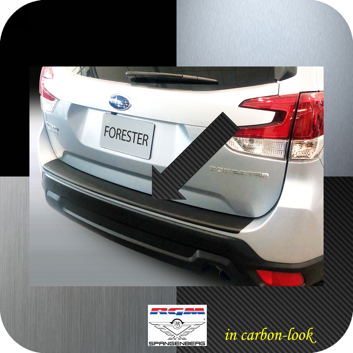 Ladekantenschutz Carbon-Look für Subaru Forester V SK facelift 12.2021- 3591141