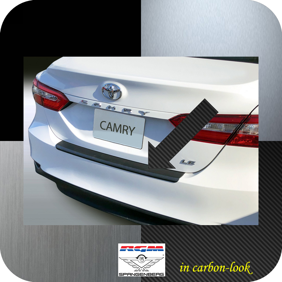 Ladekantenschutz Carbon-Look Toyota Camry Typ XV70 ab Baujahr 04.2019- 3591162